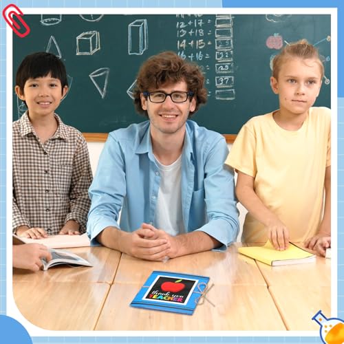 ReliThick Teacher Appreciation Gift Card Holder 5 Slots, 4.3 x 3.5 Inch Thank You Teacher Gift Card Booklet Sleeves Postcard Money Booklet Holder for Appreciation(Crayon Style) - style: Crayon Style