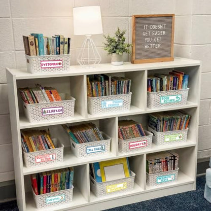 Tinlade 56 Pcs Classroom Reading Corner Label Library, Classic - style: Classic