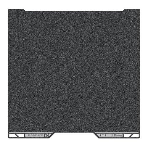 355x346mm Black PEI Double Side Build Plate for Bambu Lab H2S/H2D, 3D Printer Parts Textured PEI Spring Steel Plate Print Bed for Bambulab H2D 3D Printers - size: 355x346MM