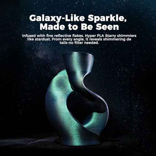 Creality Starry Galaxy PLA Filament 1.75mm, Stardust Brown, 1-Pack, 1KG - color: Starry Brown, size: 1kg