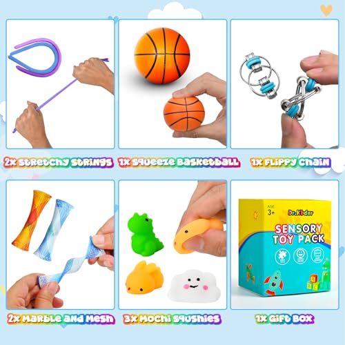 30Pack Fidget Toys Bulk for Adult Kids Age 5-7, 8-12, Sensory Autism Travel Must Have ADHD Autistic Figette Classroom Treasure Prize Box School Must Have Stress Anxiety Easter Basket Stuffers Gifts - style: 30pc