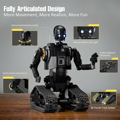 STEM RC Robot Building Kit, Programmable Remote & App Control Robot Toy