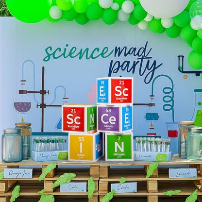 Ctosree 5 Pcs 12 Inches Large Science Party Decorations, Bright - color: Bright, style: Science