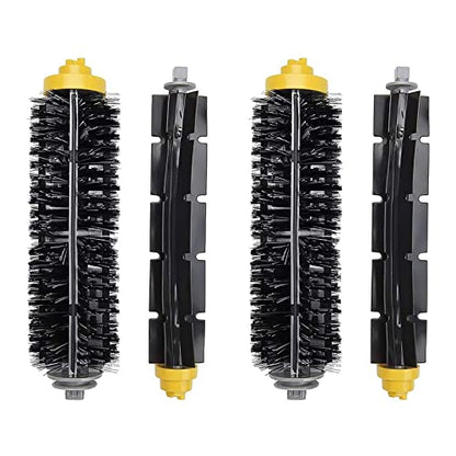 Garbage fighter Replacement Parts for iRobot Roomba 600 Series 690 980 670 660 651 650 630 614 595 585 564 552, 2 Pairs Bristle and Flexible Beater Brush, Vacuum Cleaner Kit - color: mainbrush