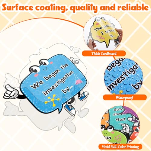 Honoson 53 Pcs Science Bulletin Board Set, Science Classroom Decor, Vibrant - style: Vibrant