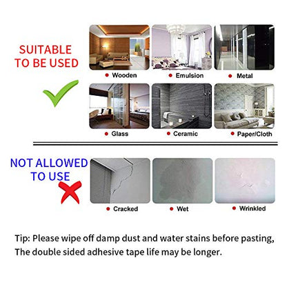Kaisiking 15mm x 25M Wide Clear Double Sided Tape Two Sided Adhesive Tape - size: 1pcs (15mm)