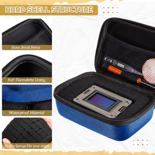 Relaxweex Hard Case with Foam, 7.8 X 6.3 X 3.5 Inch, Blue - color: Blue, size: 7.8 x 6.3 x 3.5 inch