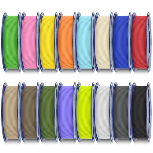 SUNLU PLA Filament Bundle 1.75mm, Matte Finish, 16 Colors - color: 16 Color Bundle, size: 4KG