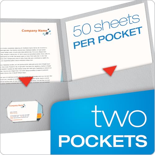 Oxford Twin-Pocket Folders, Textured Paper, Letter Size, Gray, Holds 100 Sheets, Box of 25 (57505EE) - color: Gray, size: 25 Count (Pack of 1)
