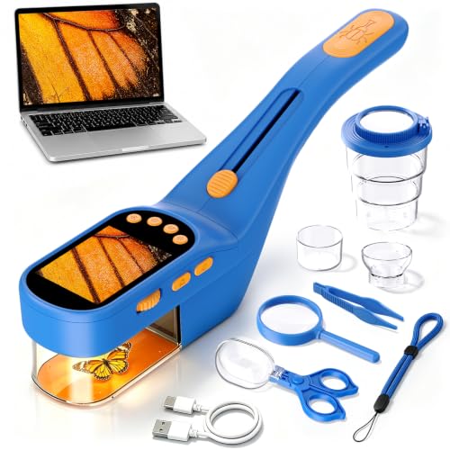 Bug Catcher for Kids, Handheld Science Kit for Age 4-12 Years Old Boys - color: Blue