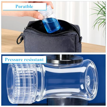 30 Pcs Airtight Pill Bottles, 1oz Plastic Wide Mouth Reagent Lab Bottle with Lids, Small Water Sample Container for Liquids, Toiletries,Travel(PP,Clear,30ML)