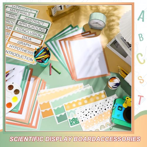 Fuyoooo 90 Pcs Science Fair Board Supplies, Geen Boho - style: Geen Boho