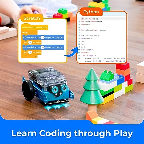 Makeblock mBot2 Coding Robot for Kids, Code Learning Support Scratch & Python Programming, Robotics Kit for Kids Ages 8-14 and up, Building STEM Robot Toys Gifts for Boys Girls - size: Set of 1