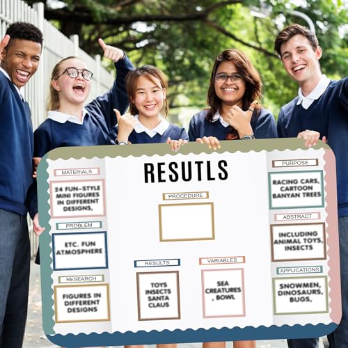 Skyygemm 92 Pcs Science Fair Board Supplies, Boho - style: Boho
