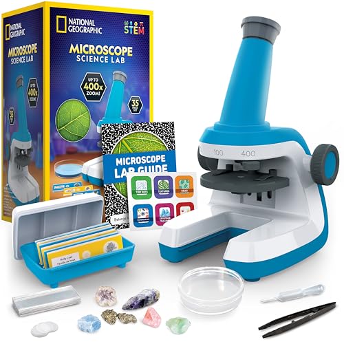 National Geographic Microscope for Kids with Up to 400x Magnification - style: Microscope