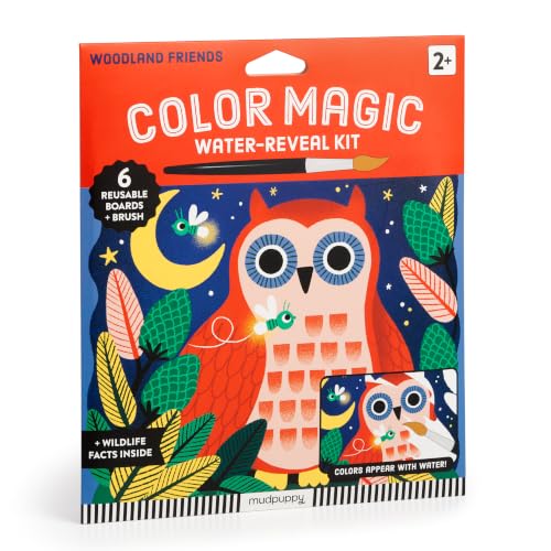 Mudpuppy - Woodland Friends Color Magic Water-Reveal Kit for Kids - color: Woodland