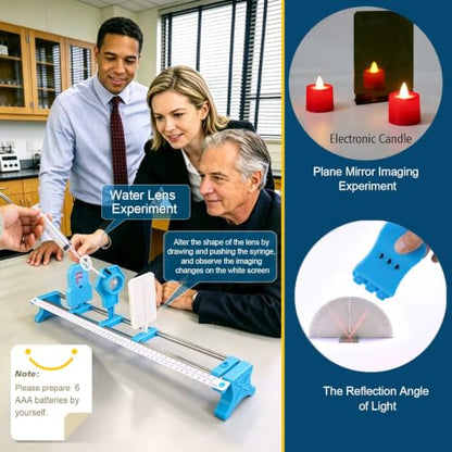 Physics Optics Experiment Kit STEM Set Prism Kit Light Refraction