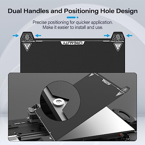 Creality Official Ender 3 S1 Original Build Plate, Textured PEI Bed Plate - style: PC Textured (Ender 3 S1)