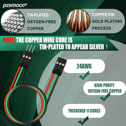 15 Sets / 75 Pcs for Dupont 2.54mm 3-Pin Male-Female Connector Kit - size: 3-Pin, style: Female to Male