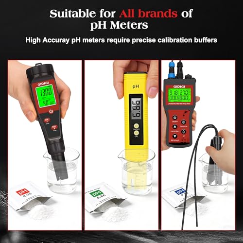 pH Meter Calibration Solution Kit | 18-Pack pH Buffer Powder - color: White 4/6.86/9.18