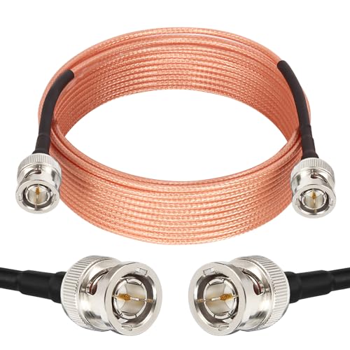 XRDS -RF SDI Cable 20ft, Flexible 3G HD-SDI Cables, BNC to BNC Video Cable 75 Ohm RG179 Extension Cable for 4K 1080P 3G-SDI Camera Monitor Vedio Recorder HDMI Converter - color: Brown, size: 20 FT