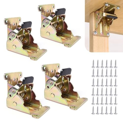 TopDirect 4 Pack Locking Hinge for Folding Table Brackets (Zinc) - color: Zinc, size: 4 Pack