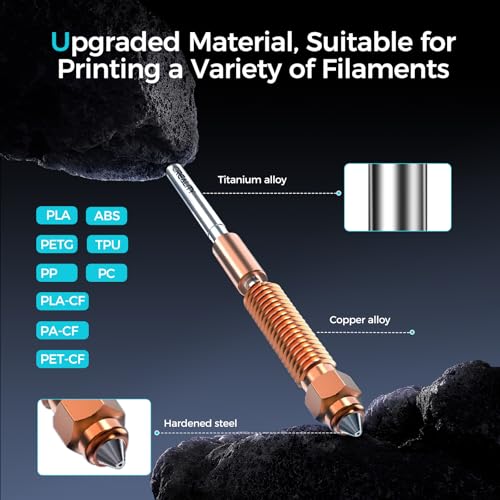 Creality Official K2 Plus Ceramic Heating Block Hotend Kit, with Quick-swap Nozzle Kit, Supports 350°C High Temperature, All-Metal Integrated Design Extruder Hotend for 3D Printer K2 Plus Combo - style: For K2 Plus