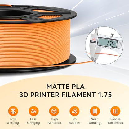 TECBEARS PLA Classic Filament Rapid Printing, 4kg Bundle, Black - color: 4kg Black