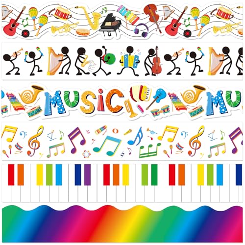 Containlol 118ft Bulletin Board Border Classroom Border, Music Style - style: Music Style