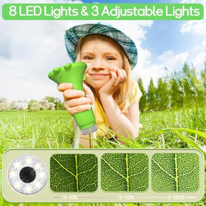 WINWEND Kids Microscope Pocket Microscope -1000X Portable Microscope for Kid | Photo and Video Mini Microscopes | 2'' Digital Little Scientist Microscopes for 3-10 Age Years Old Boys Girls Toys Gifts - color: Green