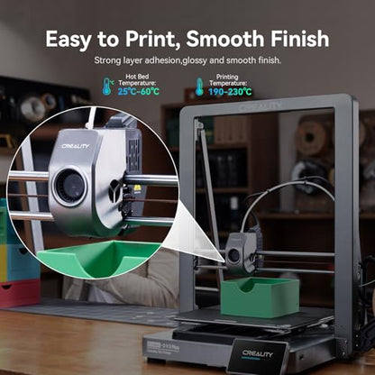 Creality Hyper PLA Filament 1.75mm, 30-600mm/s High Speed 3D Printer Filament, Dimensional Accuracy +/-0.02mm, Fit Most FDM 3D Printers, 4 Pack 1kg Spool(2.2lbs), White - color: White
