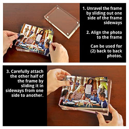 Azar Displays 104433 4x6 Vertical/Horizontal Block Frame - size: 4 in x 6 in Vertical/Horizontal
