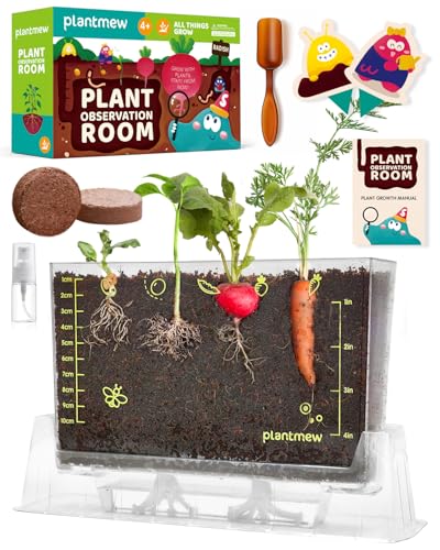 Root Viewer Kit for Kids with 6 Seed Varieties - STEM Science Kits for Kids Age 5-7, 8-12 | Perfect Christmas, Easter, Birthday Gift & School Gardening Project | Learning Educational Gardening Toys