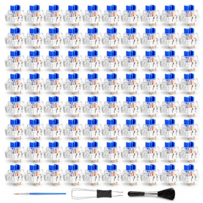 80PCS Blue Mechanical Keyboard Switches - Clickers for 3D Prints
