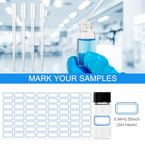 10ml Clear Glass Vials with Screw Caps 20PCS - style: 10ml-20pcs