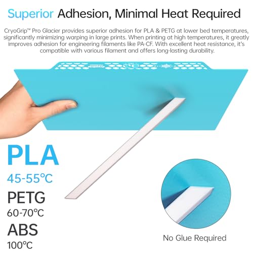 BIQU CryoGrip Pro Glacier for Voron 300/Qidi Plus 4 3D Printers - color: Glacier, size: Voron300/QIDI Plus 4