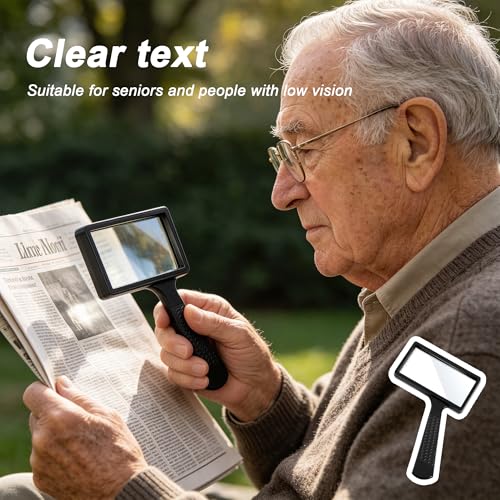 10X Magnifying Glass, Magnifier for Reading, Handheld