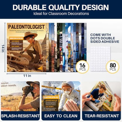 YUSPENYE 16pcs Science Career Posters, 11x14in STEM Classroom Decor