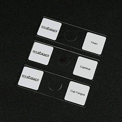 Prepared Bacteria and Fungi Microscope Slide Set, 9pcs Slides for Biology Teacher Students Micro Organisms Science Education - color: Bacteria & Fungi