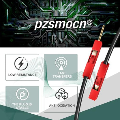 40 Sets / 120 Pcs for Dupont 2.54mm 1-Pin Male-Female Connector Kit - size: 1-Pin Female to Male, style: Red with Cable