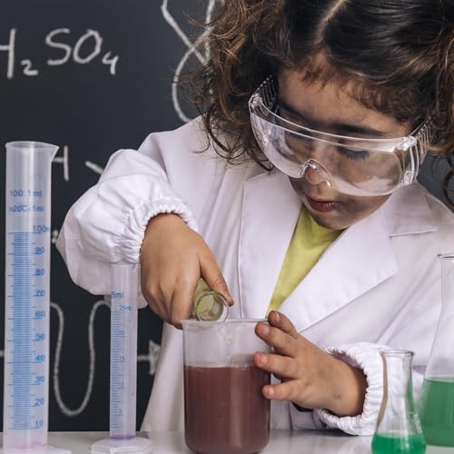 500ml Plastic Measuring Graduated Cylinder, Polypropylene Plastic, 2-Sided Marking, Ideal for Science, School and Home Lab, HUAOU, Pack of 1 - size: 500ml