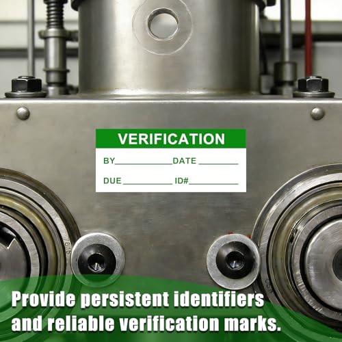 210 Pcs Verification Labels, 1.5" x 0.625", Clear Flap - style: Clear Flap