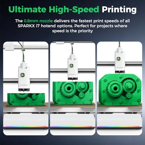 Creality Official SPARKX i7 Hotend 0.8mm Nozzle Kit, Maximum Speed High-Flow Quick-Swap Hotend Assembly, Original 3D Printer Hotend for SPARKX i7 Combo 3D Printer - style: Sparkx i7-0.8