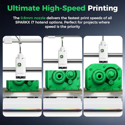 Creality Official SPARKX i7 Hotend 0.8mm Nozzle Kit, Maximum Speed High-Flow Quick-Swap Hotend Assembly, Original 3D Printer Hotend for SPARKX i7 Combo 3D Printer - style: Sparkx i7-0.8