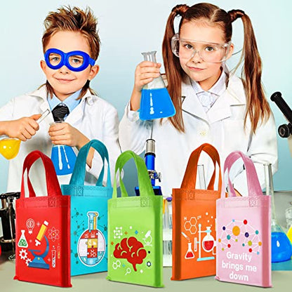 Ferraycle 24 Pcs Science Party Favor Bags, Stem Party Favor Bags, Blue - color: colorful