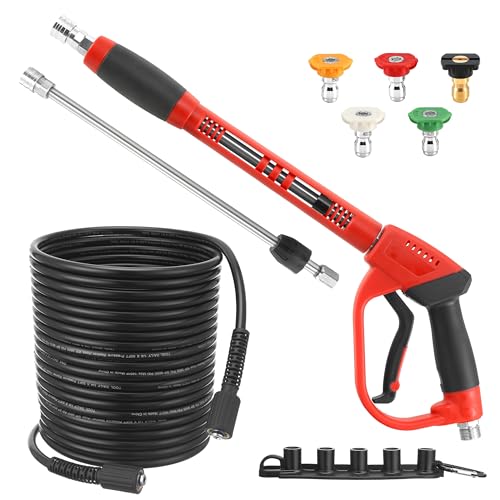 Tool Daily Pressure Washer Gun and Hose Kit, 50 FT Power Washer Hose - size: 50FT
