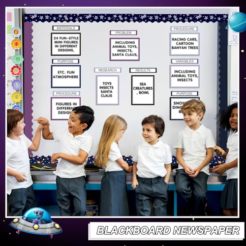 Fuyoooo 90 Pcs Science Fair Board Supplies, Space - style: Space