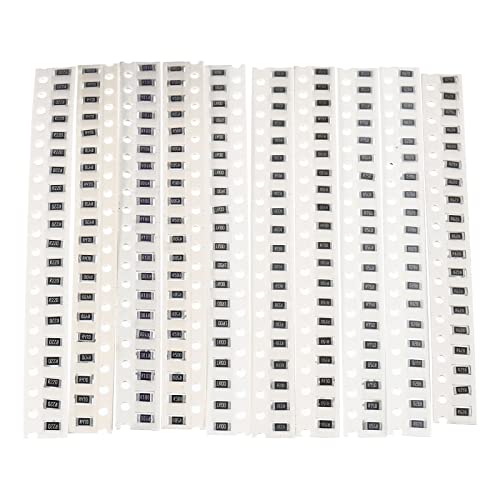 PATIKIL 1206 Surface Mount Device Resistor Kit, 1Set/200Pcs 0.1R-1R Ohm 10 Values 1% Tolerance 1/4W Chip Resistors Assortment Kit for Electronic Product