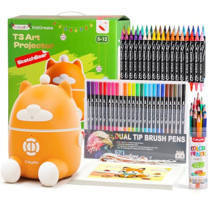Caydo T3 Smart Drawing Projector Kit, for Kids Ages 5+ - color: T3 Drawing Projector Kit