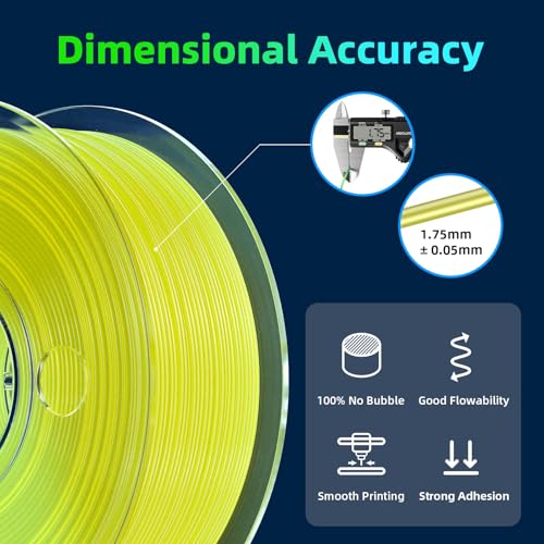 95A TPU 3D Printer Filament Bundle,Glow in The Dark 250g 4 Spools - color: Blue+green+orange+yellow